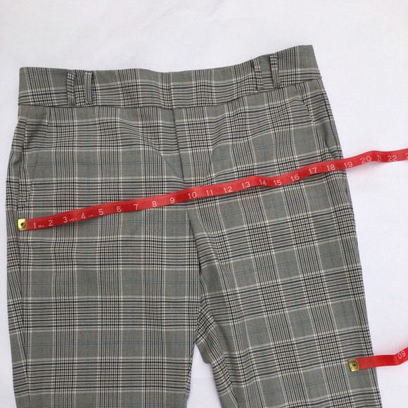 (2 for $30) Mango Women Straight Checked Trousers - Picture 10 of 15
